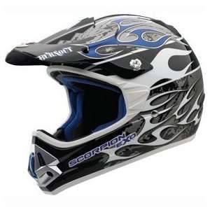  Scorpion VX 17 Burnout Helmet   Small/Blue Automotive