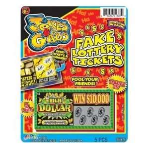  Jokes & Gags Fake Lottery Tickets 5 Pack Toys & Games