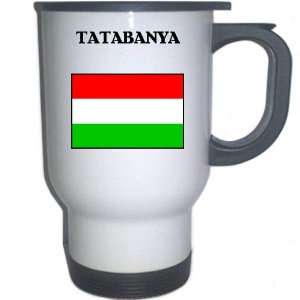  Hungary   TATABANYA White Stainless Steel Mug 