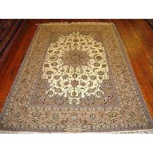  5x8 Hand Knotted Isfahan/Esfahan Persian Rug   51x80 