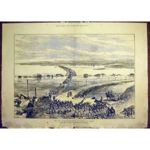  1877 War Russian Danube Braila Sketch Military Print