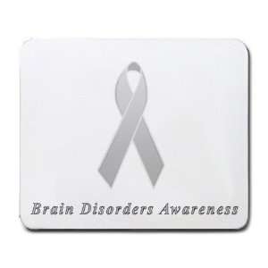  Brain Disorders Awareness Ribbon Mouse Pad Office 