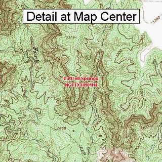  USGS Topographic Quadrangle Map   Luttrell Springs, Texas 