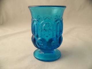   GLASS COMPANY COLONIAL BLUE 3 OUNCE JUICE GLASS, EXCELLENT CONDITION