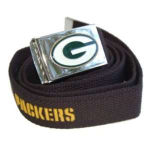  Web Belt with Buckle Green bay Packers