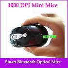 mini wireless bluetooth mouse 1000 dpi black 