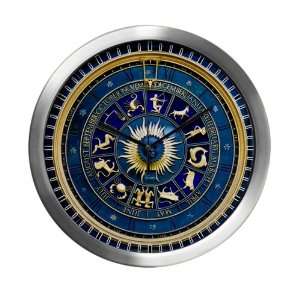  Modern Wall Clock Blue Marble Zodiac 