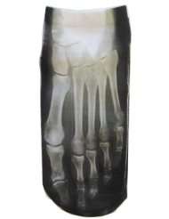 Womens Photo Print Ankle Socks X Ray Skeleton Foot Bone