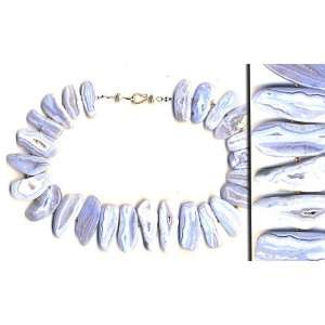  Blue Lace Agate Necklace Arts, Crafts & Sewing