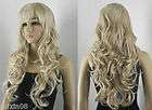 Noblest wave long curly womens synthetic hair wig + weaving cap