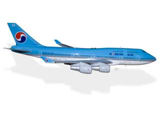 Boeing 747   400 Korean Air Wood Desktop Airplane Model  