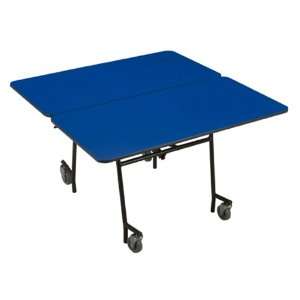  Square Mobile Table   Enamel Legs  4W x 4L