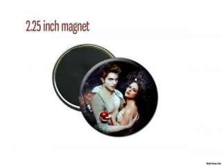 Twilight Bella and Edward Apple Vampires 2 1/4 inch magnet  