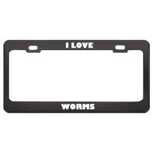   Love Worms Animals Metal License Plate Frame Tag Holder Automotive