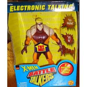  X MEN BATTLE TALKERS   Sabertooth Action Figure Toys 