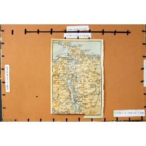   1910 MAP GREAT BRITAIN CONWAY DENBIGH WALES ORMES HEAD