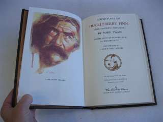 Mark Twain ADVENTURES OF HUCKLEBERRY FINN (ill.) Easton Press 1994 HC 