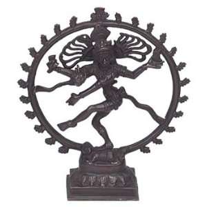  Dark Finish Dancing Nataraj 11.5 Brass Statue Health 