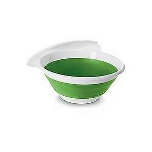  Pampered Chef Collapsible Bowl 8 Qt with Seal in Green and 