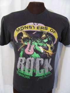 vtg VAN HALEN MONSTERS OF ROCK TOUR 1988 80s t shirt M  