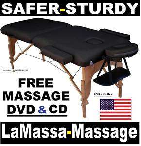 New Portable Massage Table Bed 4 color choice w/case x2  