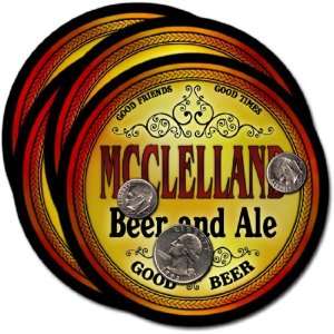  McClelland, IA Beer & Ale Coasters   4pk 