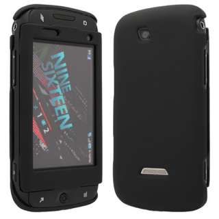 Mobile Samsung SideKick 4G T839 Black Rubberized Hard Case Cover 