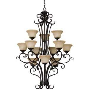  Artcraft AC1058OB Brittany 12 Light Chandelier in Oiled 