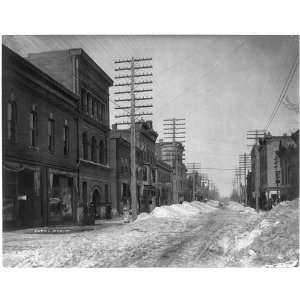   Winter scene,Fraley Street,Kane,PA,McKean County,snow