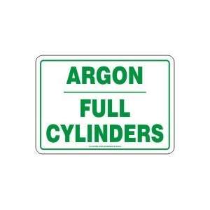  ARGON FULL CYLINDERS 7 x 10 Adhesive Dura Vinyl Sign 