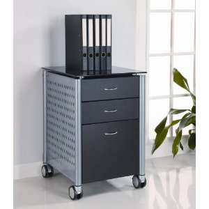  Innovex SKG02G29 Glass Top Filing File Cabinet Furniture & Decor