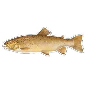 BROWN TROUT  Fish Decal  window sticker truck fishing