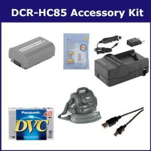  Sony DCR HC85 Camcorder Accessory Kit includes DVTAPE Tape/ Media 