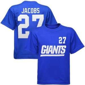  Reebok® New York Giants #27 Brandon Jacobs Kids Game Gear 