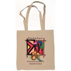  Kwanzaa African American Canvas Tote Bag Natural 