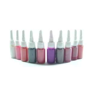 Hot Tattoo Ink Permanent Cosmetic Makeup Ink 10 Colors