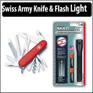  Victorinox Swiss Army Ranger Knife & Flashlight Bundle 