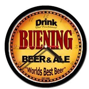  BUENING beer and ale cerveza wall clock 
