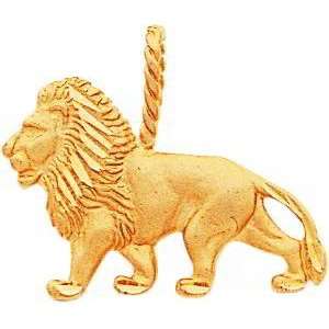  14K Gold Lion Charm Jewelry