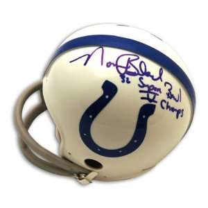  Autographed Norm Bulaich Baltimore Colts Throwback Mini 