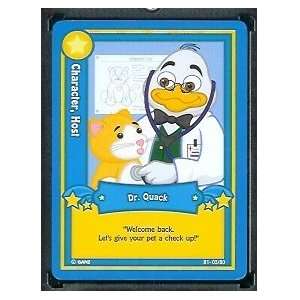 Ganz WebKinz Trading Card #3 Dr. Quack   Mint Condition   Shipped in 