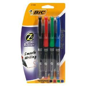  BIC Z4 Roller Classic .7mm Pen  Assorted, 24 Pens Office 