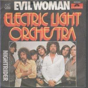    EVIL WOMAN 7 INCH (7 VINYL 45) GERMAN JET 1975 ELO Music