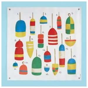   Kids Colorful Buoys Wall Art, One of the Buoys Banner