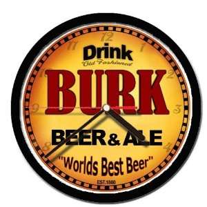  BURK beer and ale cerveza wall clock 