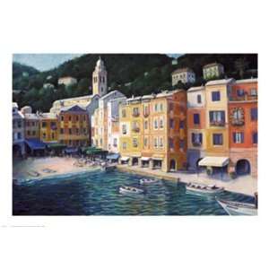  Jim Monahan Portofino Morning 39x27 Poster Print