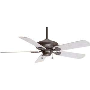   WET Washed Bronze Outdoor Energy Star 53 Ceiling Fan with B721 Blades