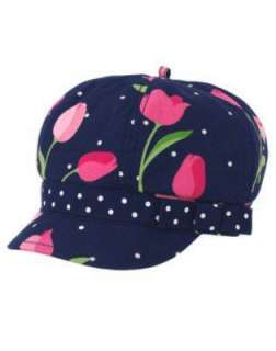 NWT Gymboree Bright Tulip hat 3 4 5 7 flower cap 3 4 5 6 7