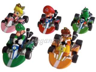 Super Mario Kart 2 Luigi Yoshi Bowser 10 Figures Set  