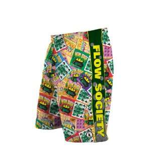 Flow Society Tickets Lacrosse Shorts Adult Size  Large  